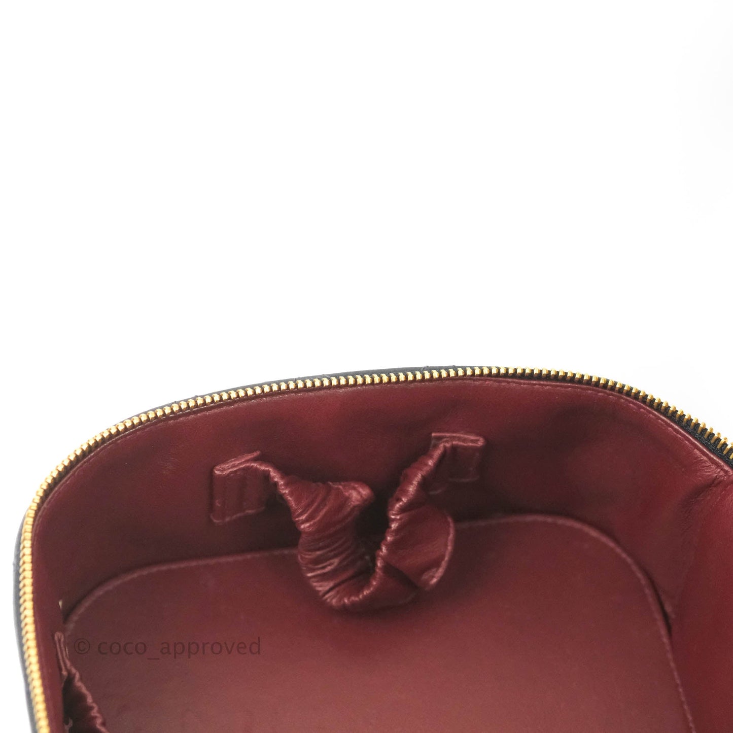 Chanel Vintage Vanity Case Very Dark Navy Lambskin