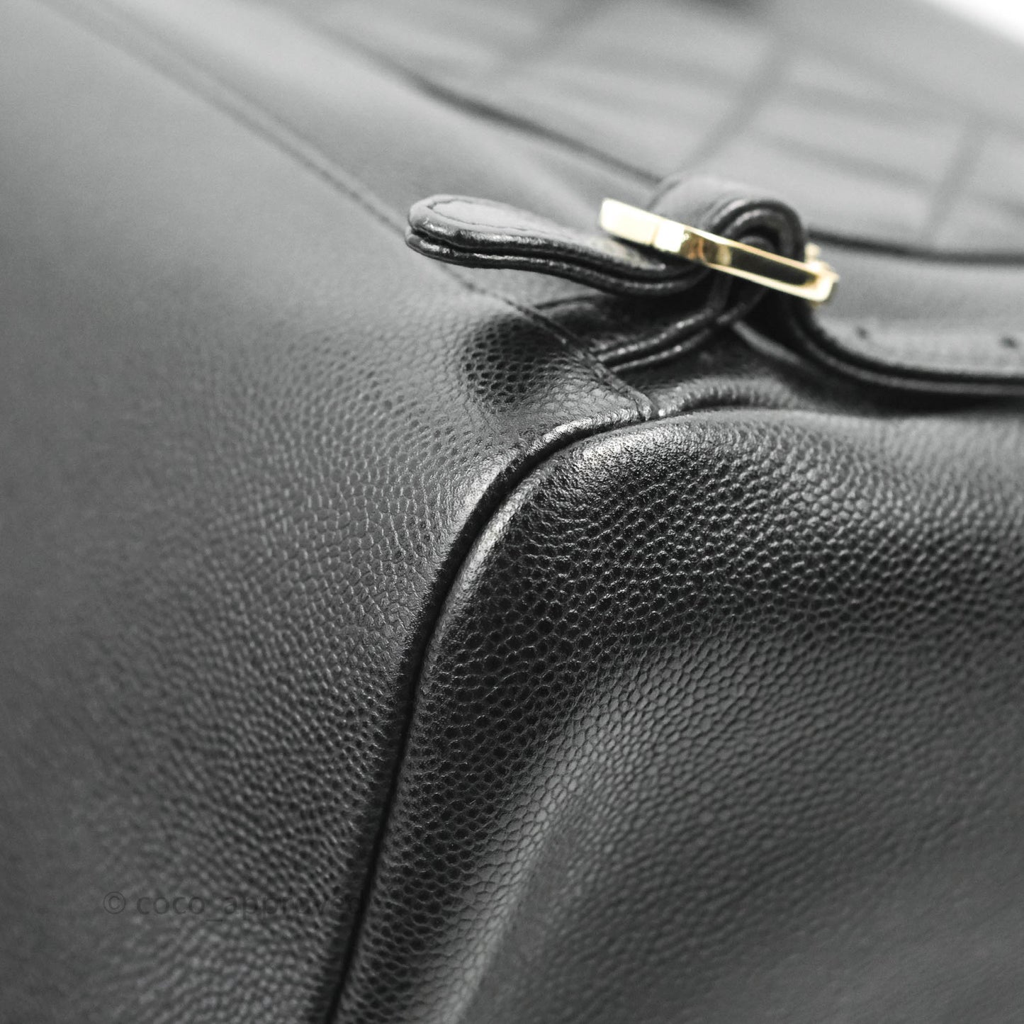 Chanel Quilted Business Affinity Backpack Black Caviar Gold Hardware