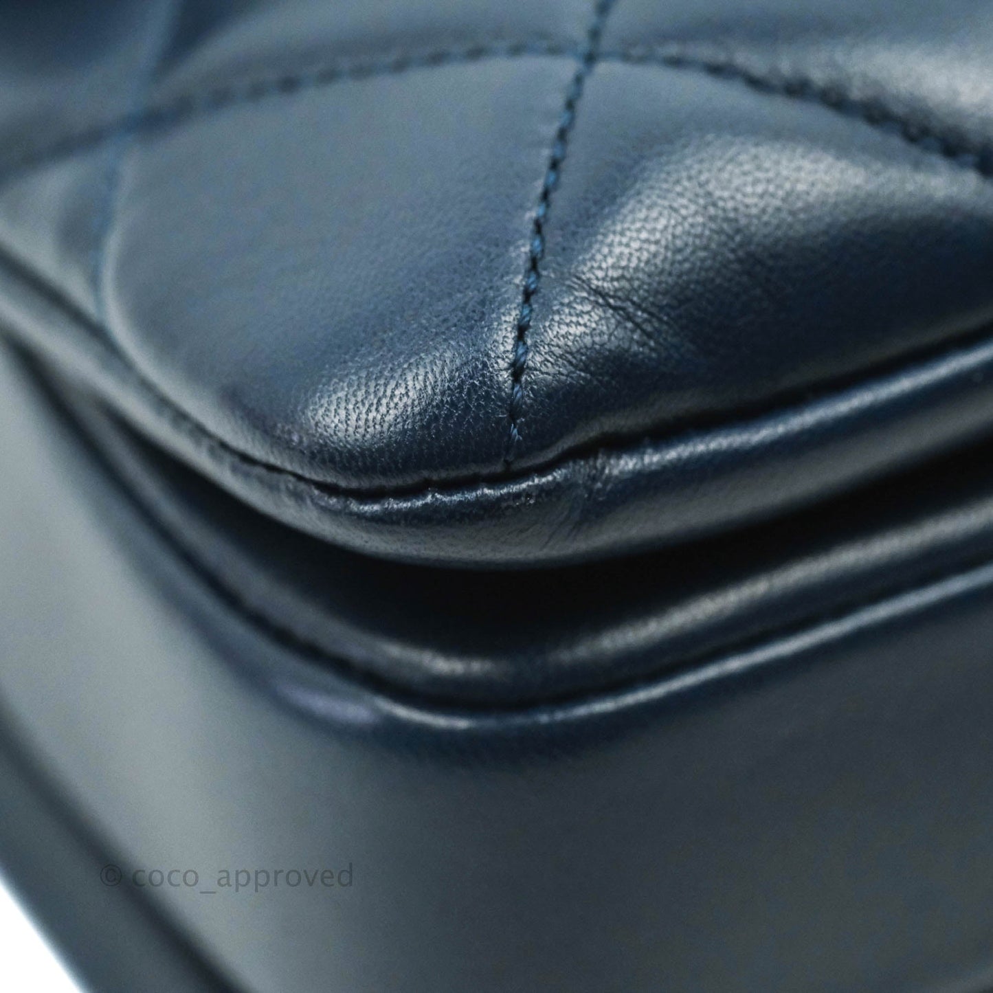 Chanel Small Trendy CC Navy Lambskin Gold Hardware