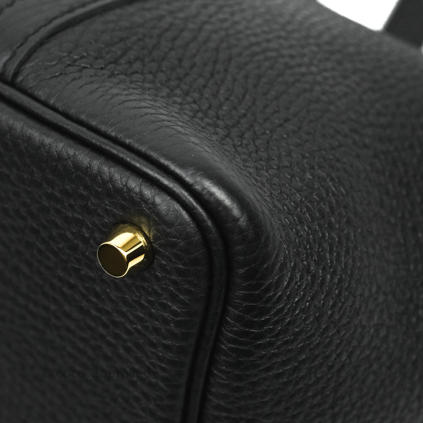 Hermès Picotin Lock 18 Black Clemence Gold Hardware