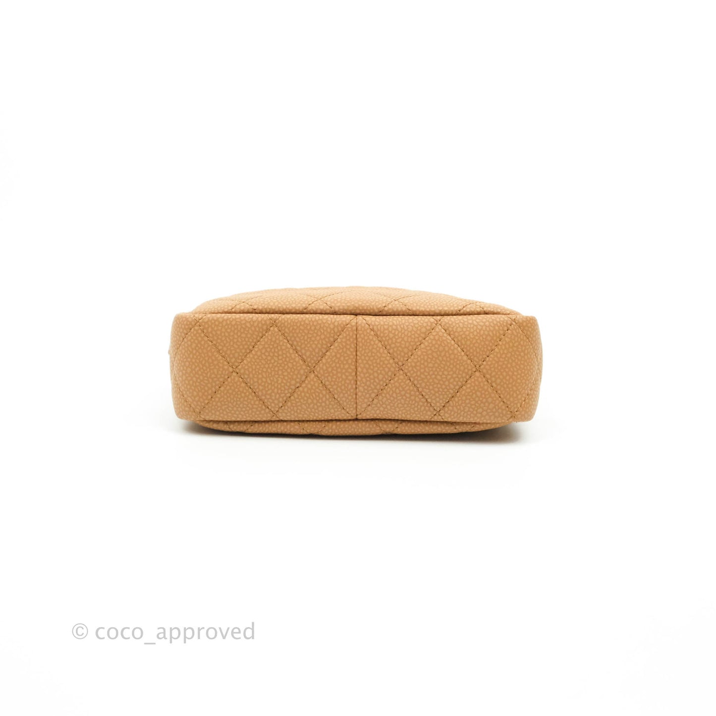 Chanel Camera Bag Caramel Dark Beige Caviar Gold Hardware