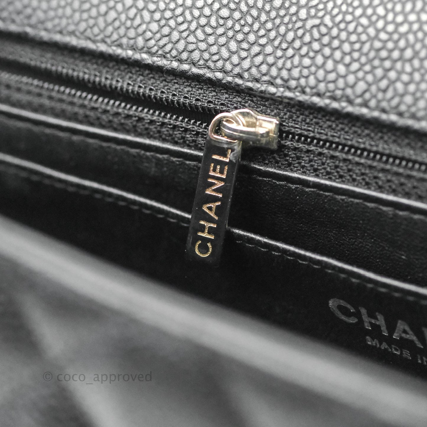 Chanel Jumbo Single Flap Black Caviar Silver Hardware⁣⁣