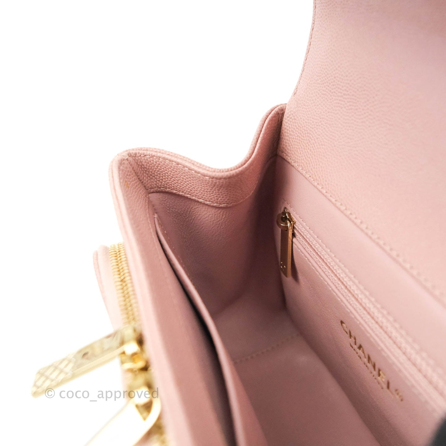 Chanel Quilted Small Business Affinity Flap Pink Caviar Gold Hardware