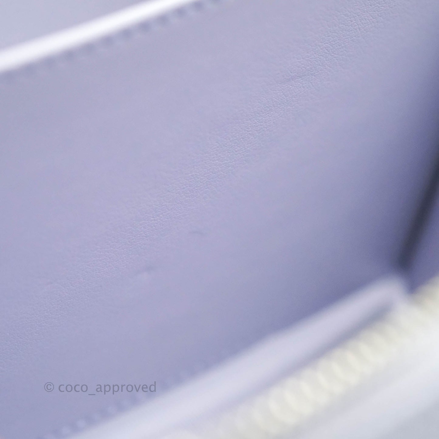 Chanel Quilted Camera Bag Lilac Caviar Silver Hardware