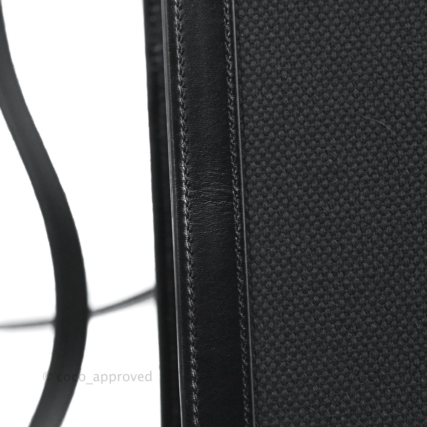 Celine Small Cabas Vertical Tote Black Textlie