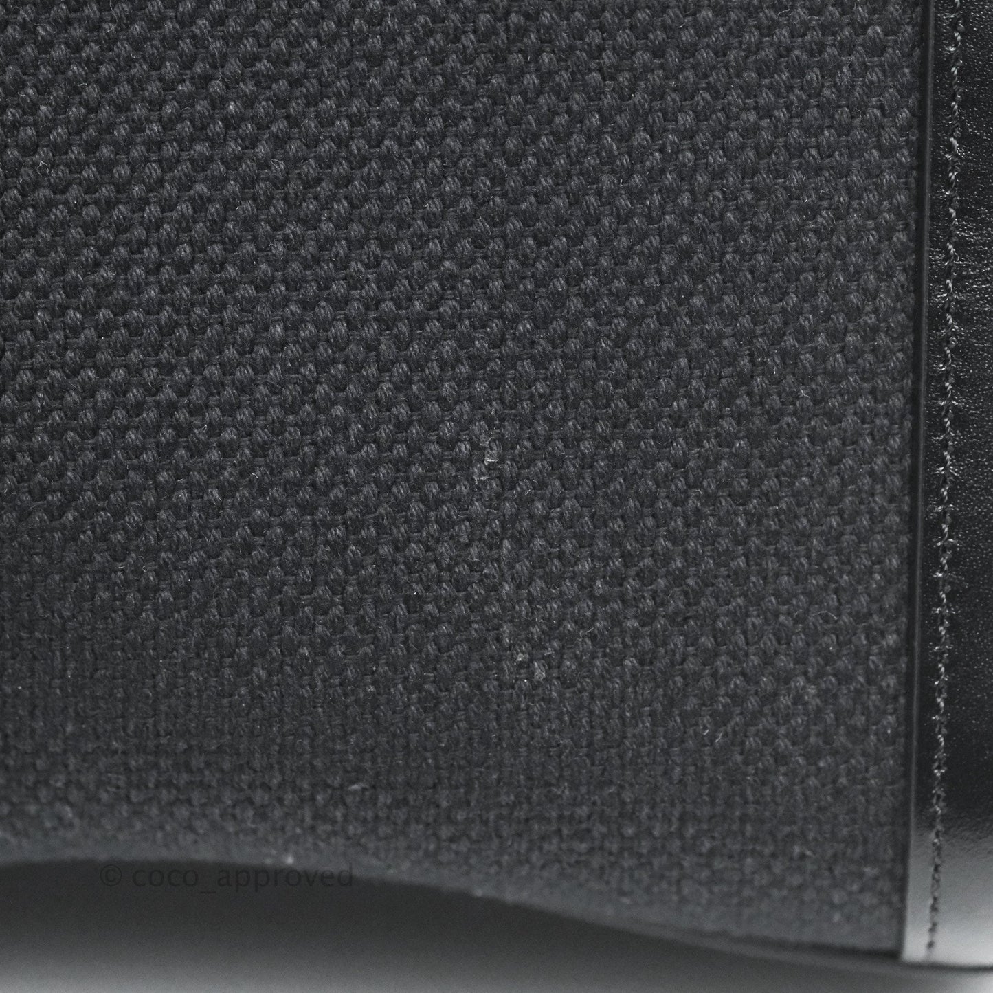 Celine Small Cabas Vertical Tote Black Textlie