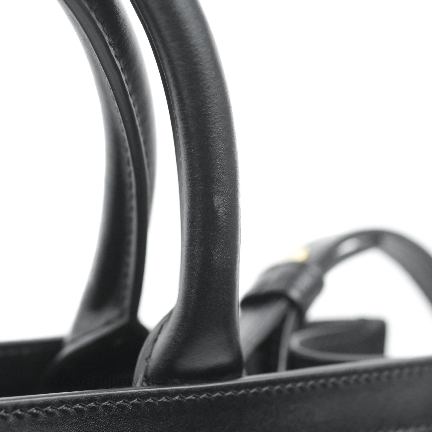 Celine Small Cabas Vertical Tote Black Textlie