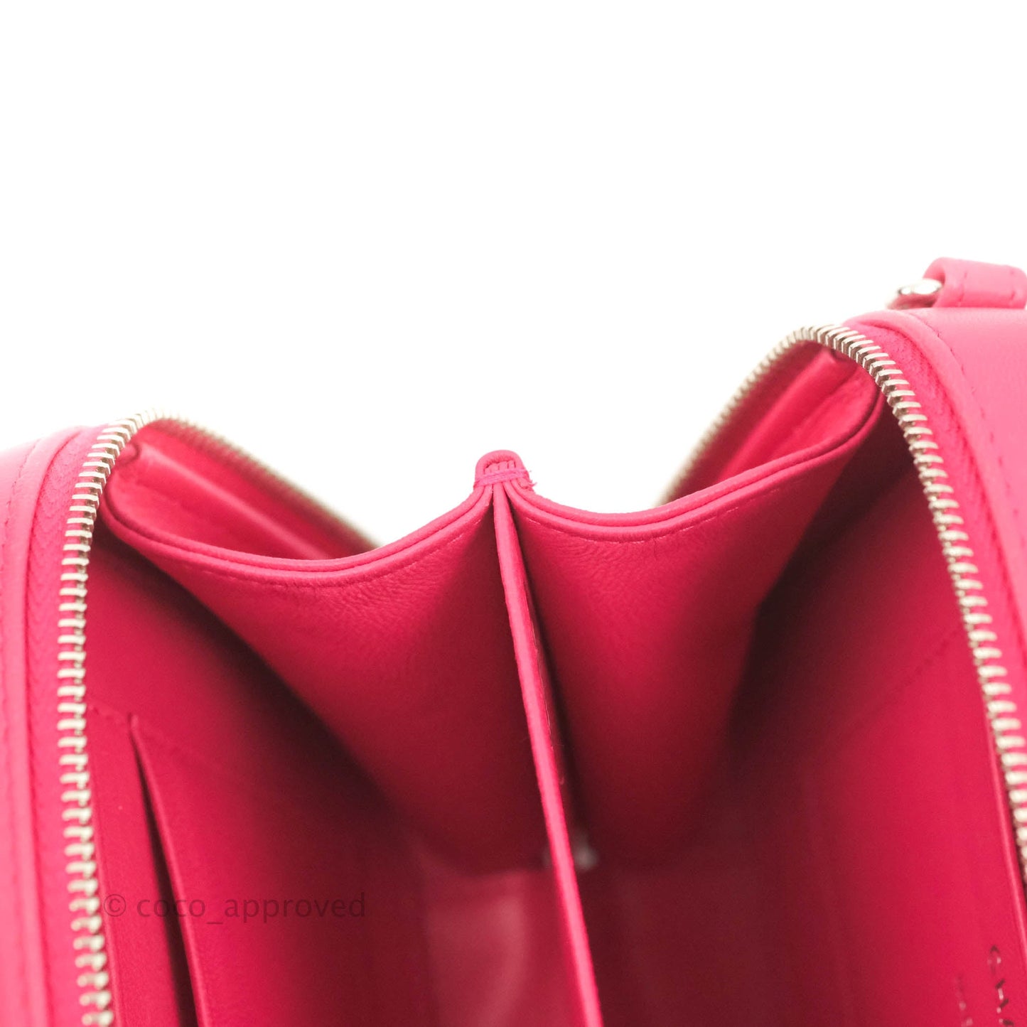 Chanel Mini Quilted Camera Case Pink Lambskin Silver Hardware