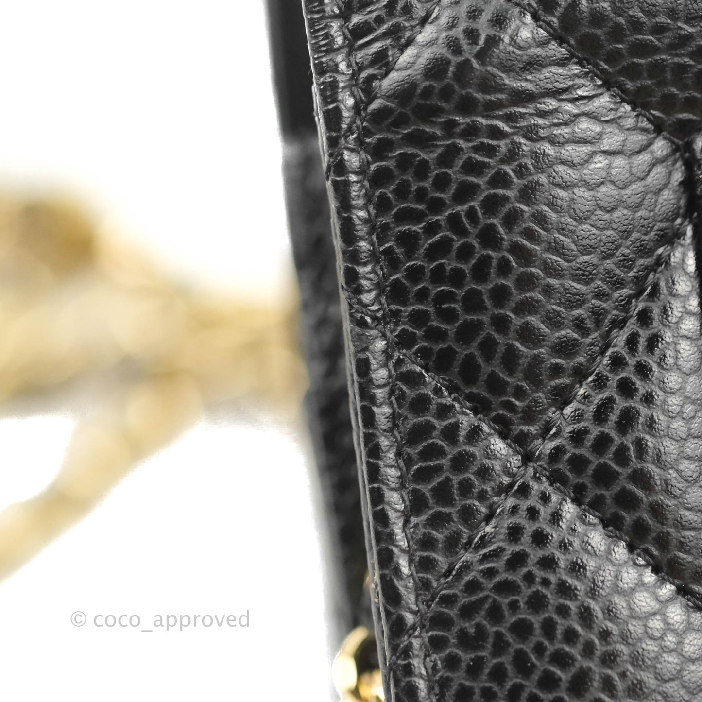 Chanel Quilted Wallet on Chain WOC Black Caviar Gold Hardware
