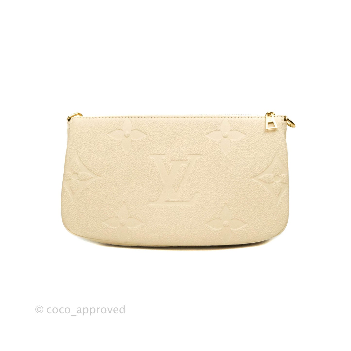 Louis Vuitton Multi Pochette Accessories Monogram Empreinte in Cream