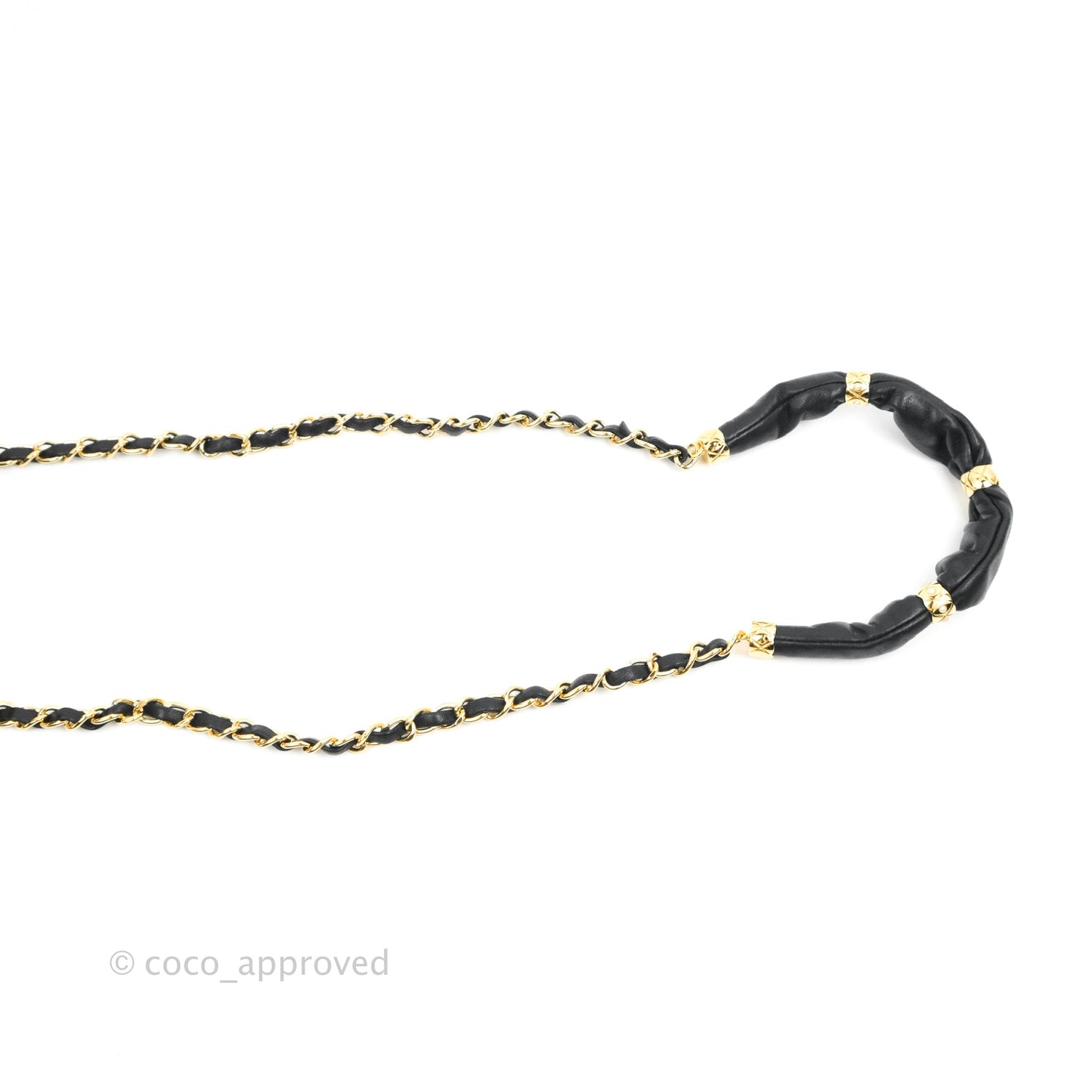 Chanel Mini Bucket Bag with Fluffy Chain Black Lambskin Gold Hardware
