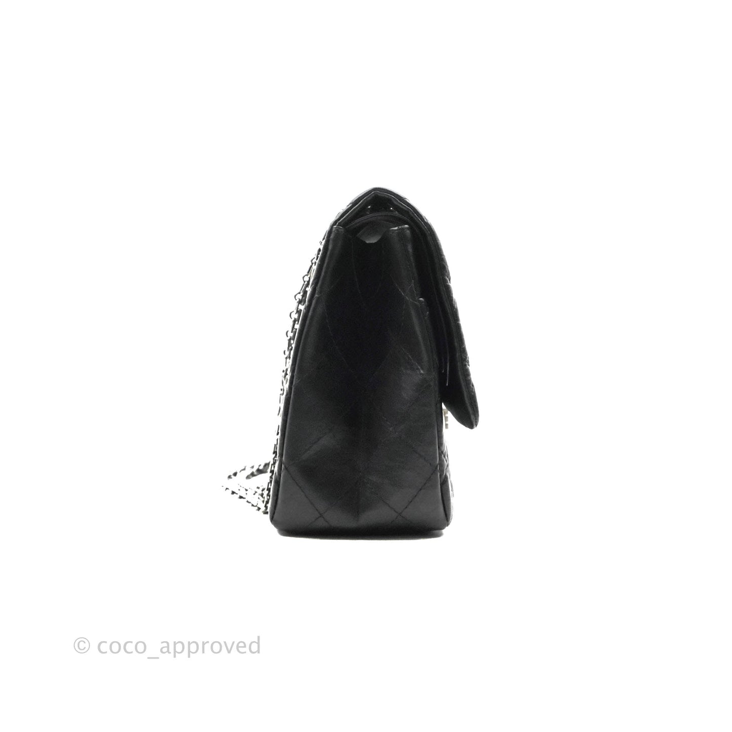 Chanel Reissue Quilted Aged Calfskin Black Ruthenium Hardware 227