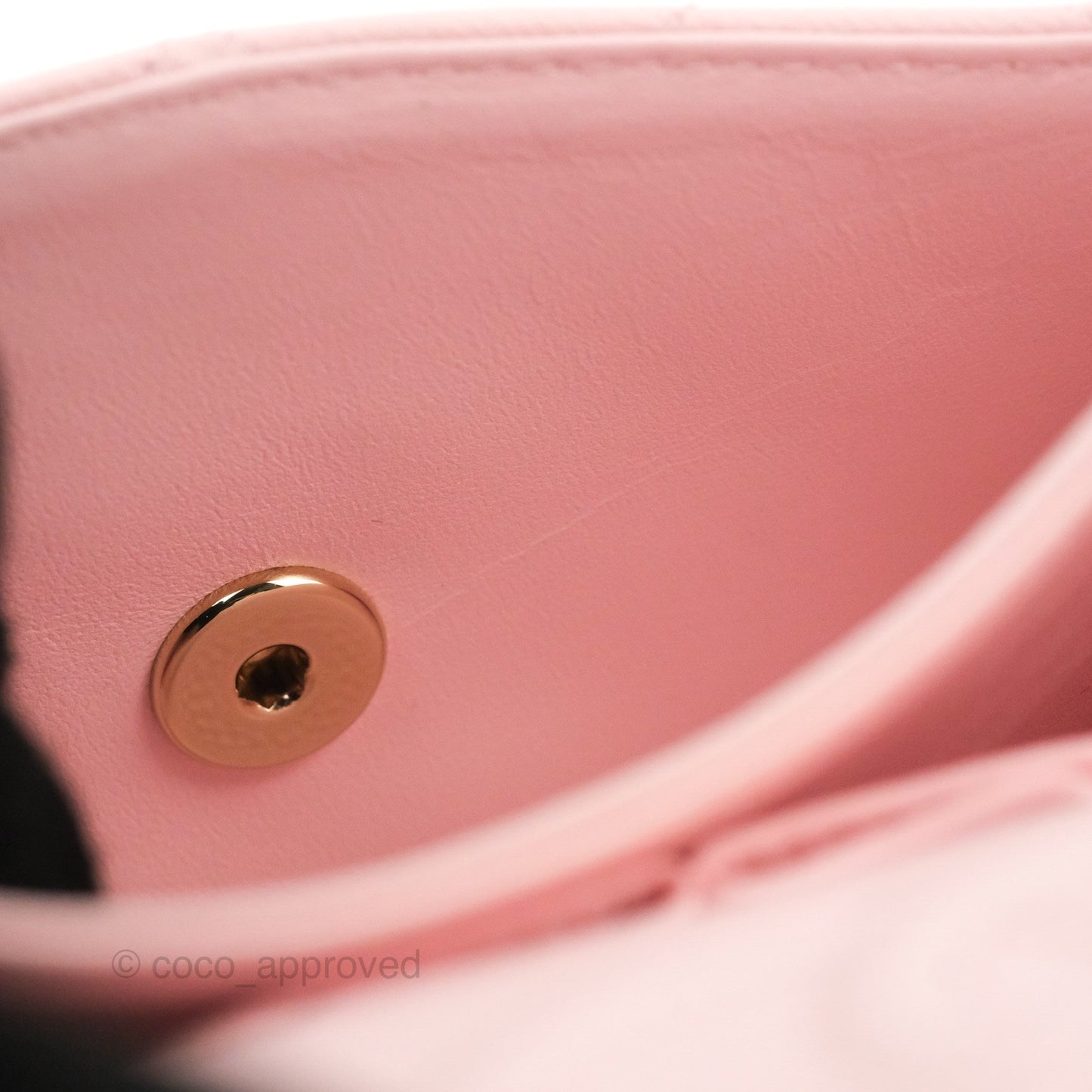 Chanel Small S/M Classic Quilted Flap Pink Caviar Gold Hardware 22S