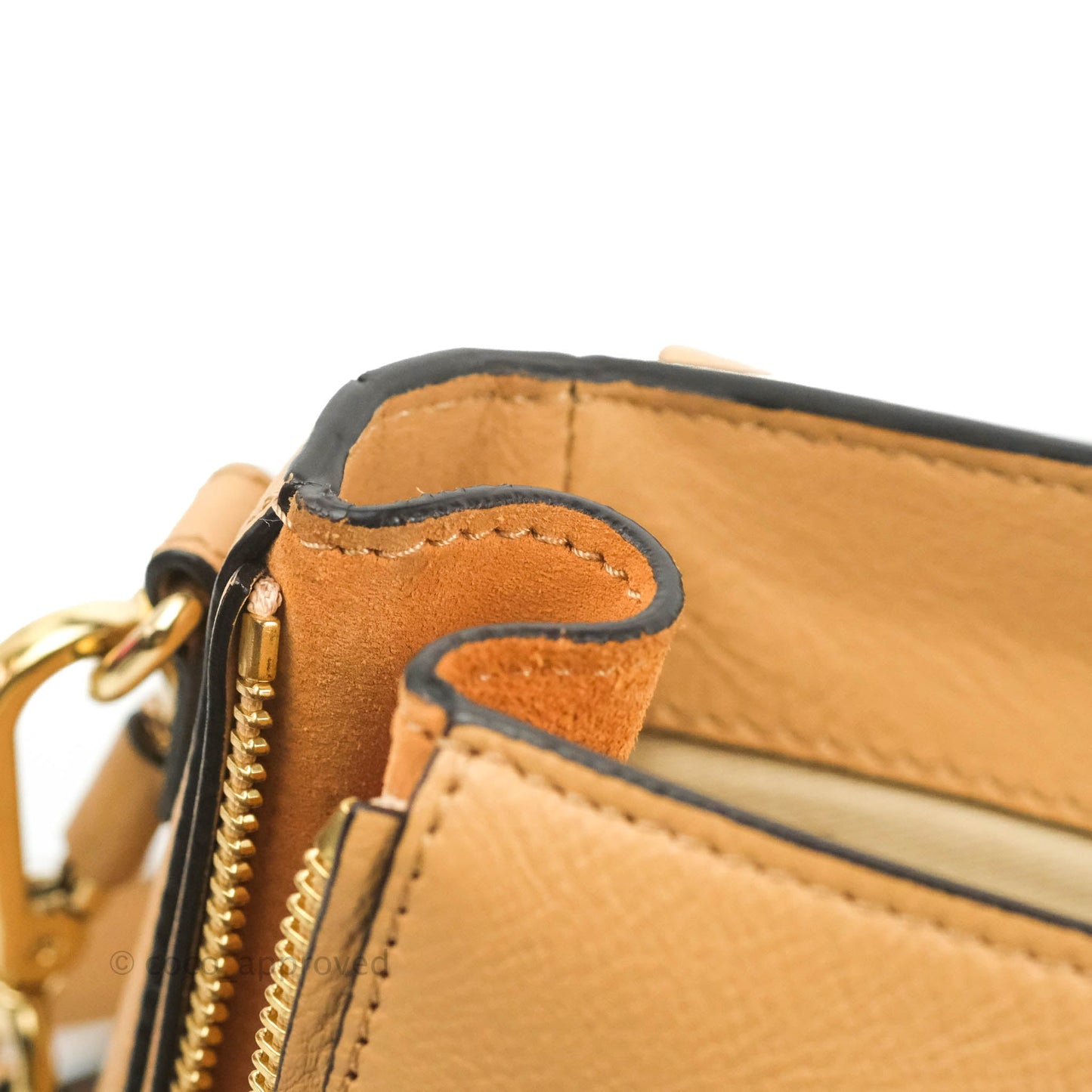 Chloe Small Faye Backpack Suede Calfskin Gold Hardware Blush Nude