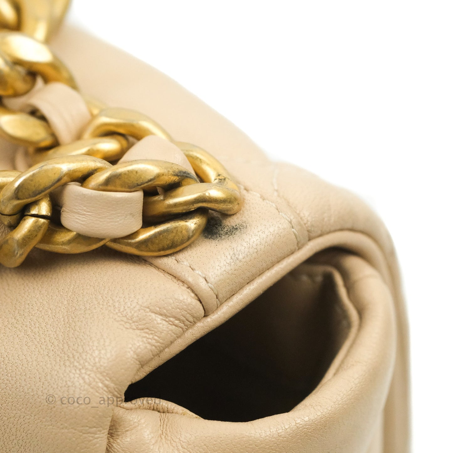 Chanel 19 Small Beige Mixed Hardware