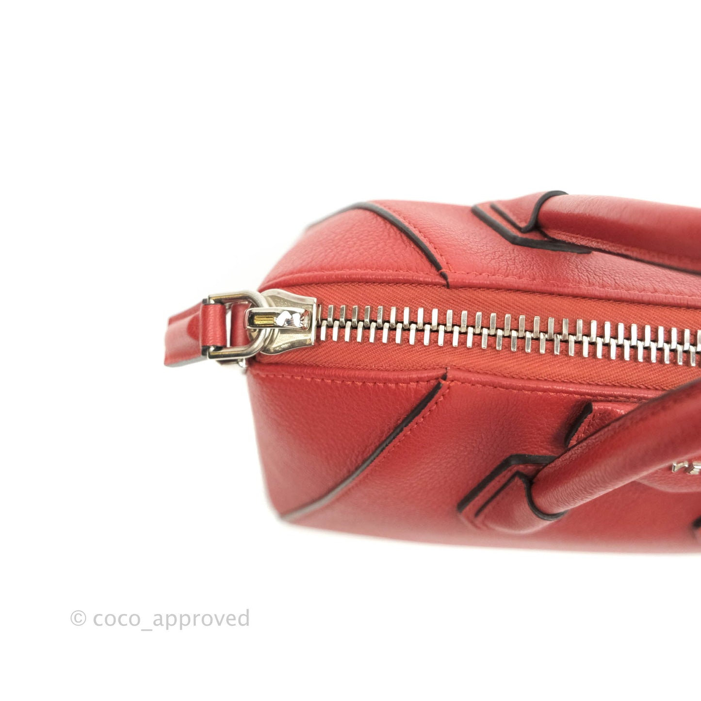 Givenchy Antigona Mini Red Grained Calfskin Silver Hardware