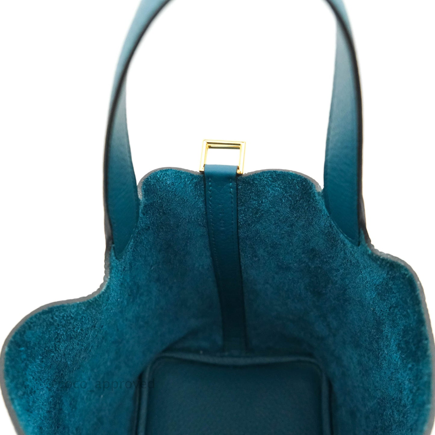 Hermès Clemence Picotin Lock 18 Vert Bosphore Gold Hardware