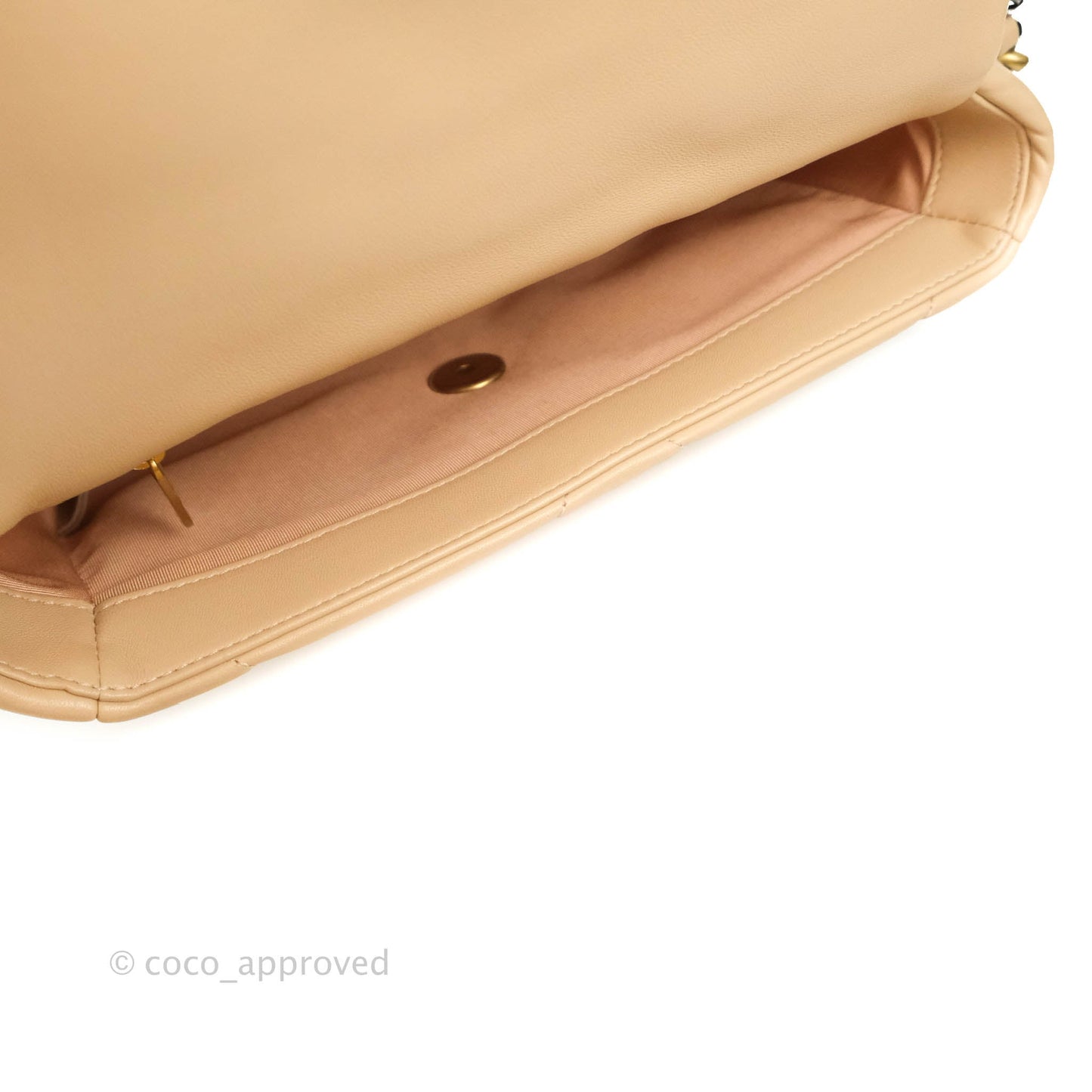 Chanel 19 Small Beige Mixed Hardware