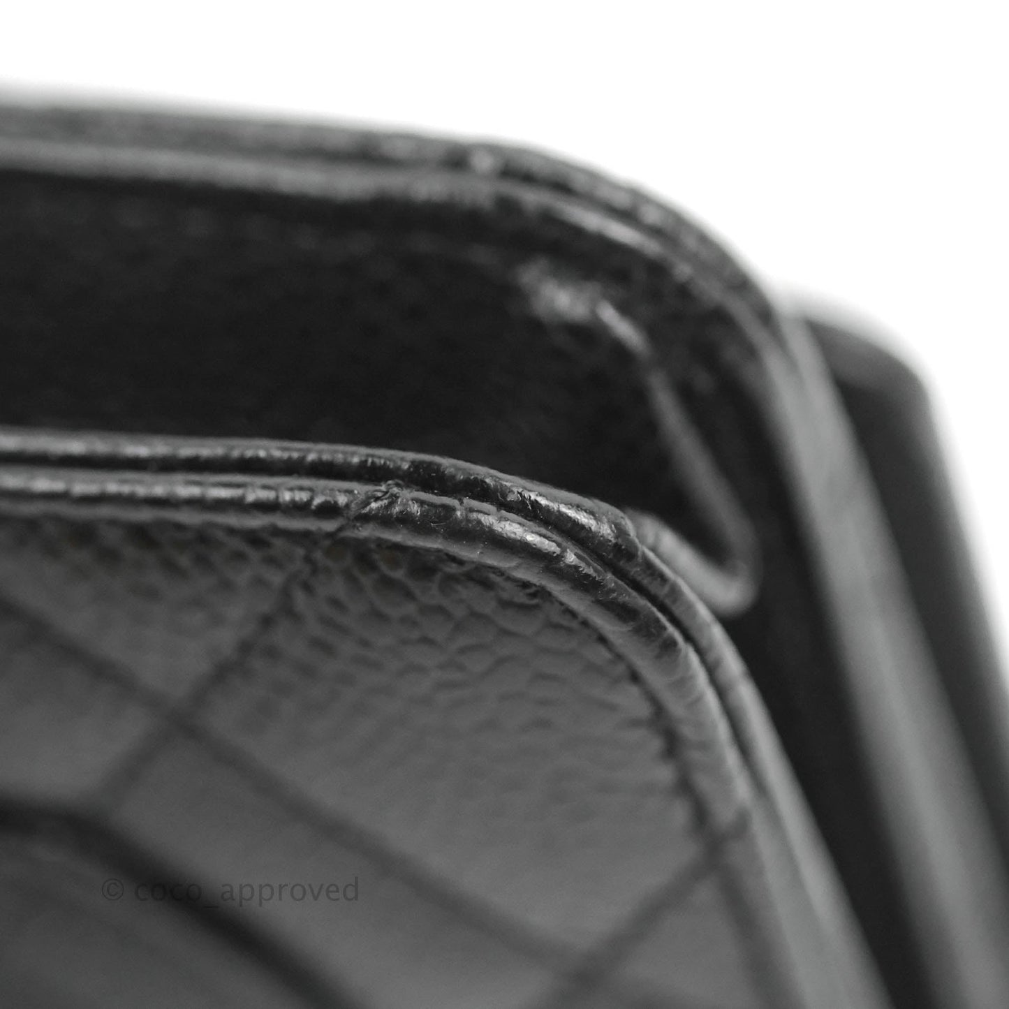Chanel Quilted Classic WOC Black Caviar Silver Hardware