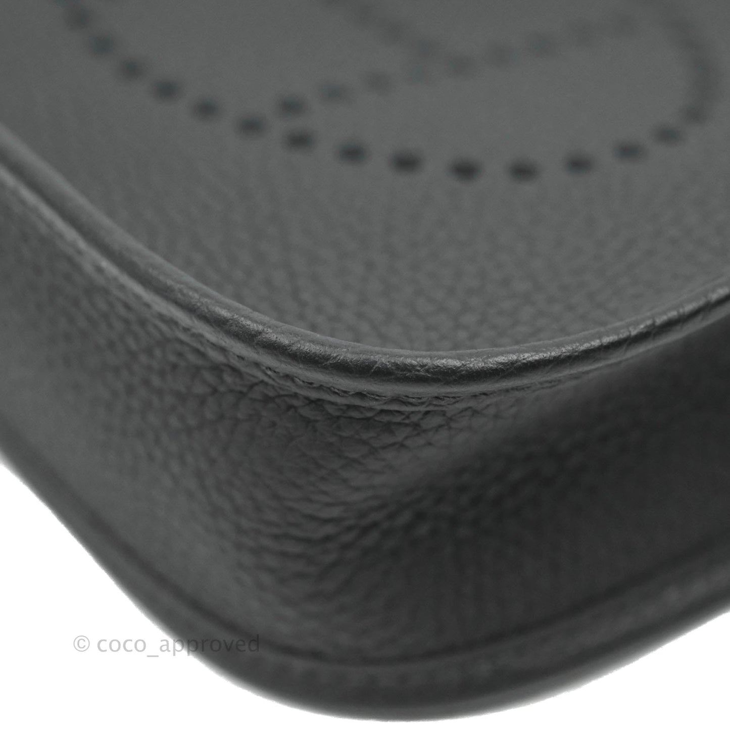 Hermès Clemence Mini Evelyne TPM Black Gold Hardware