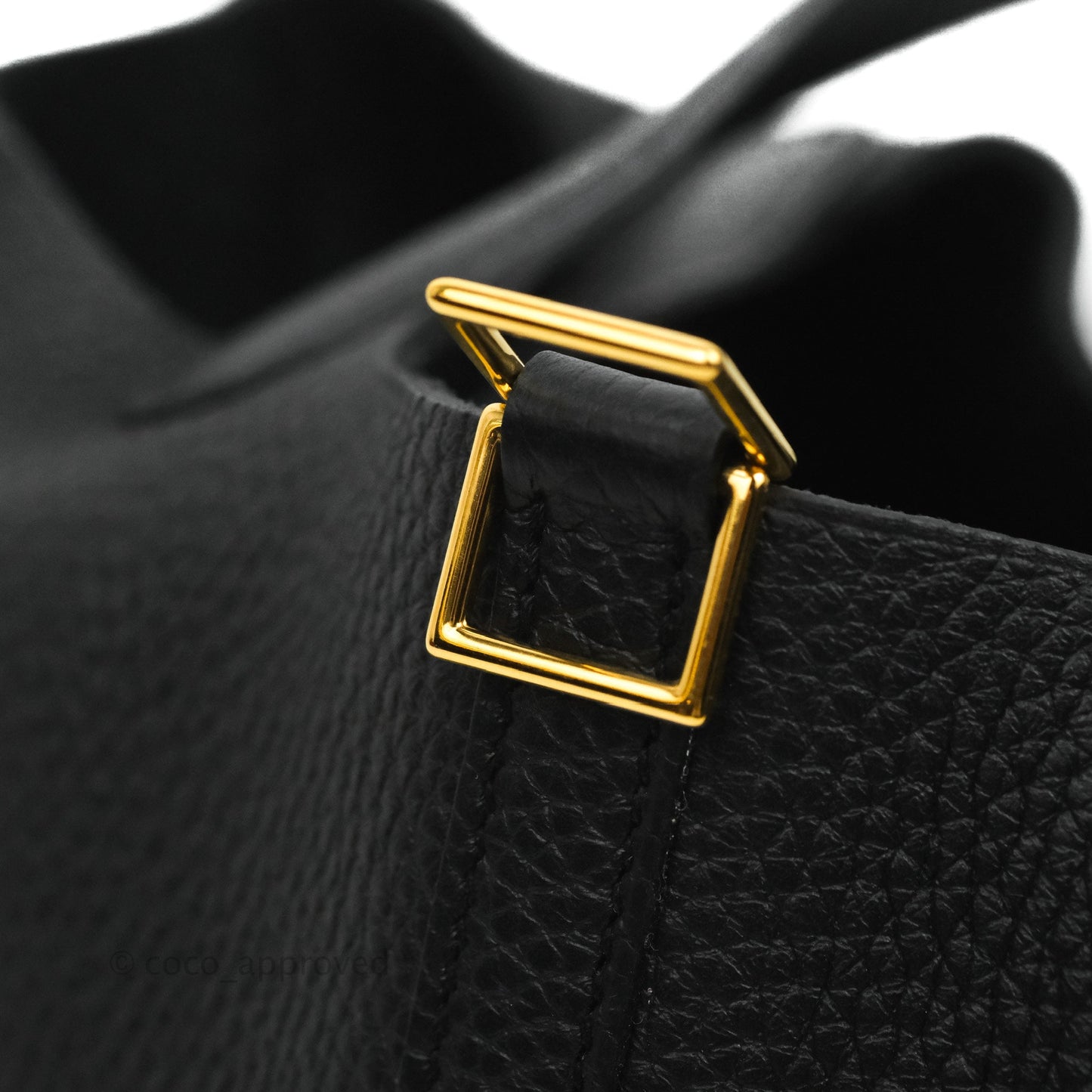 Hermès Picotin Lock 18 Black Clemence Gold Hardware