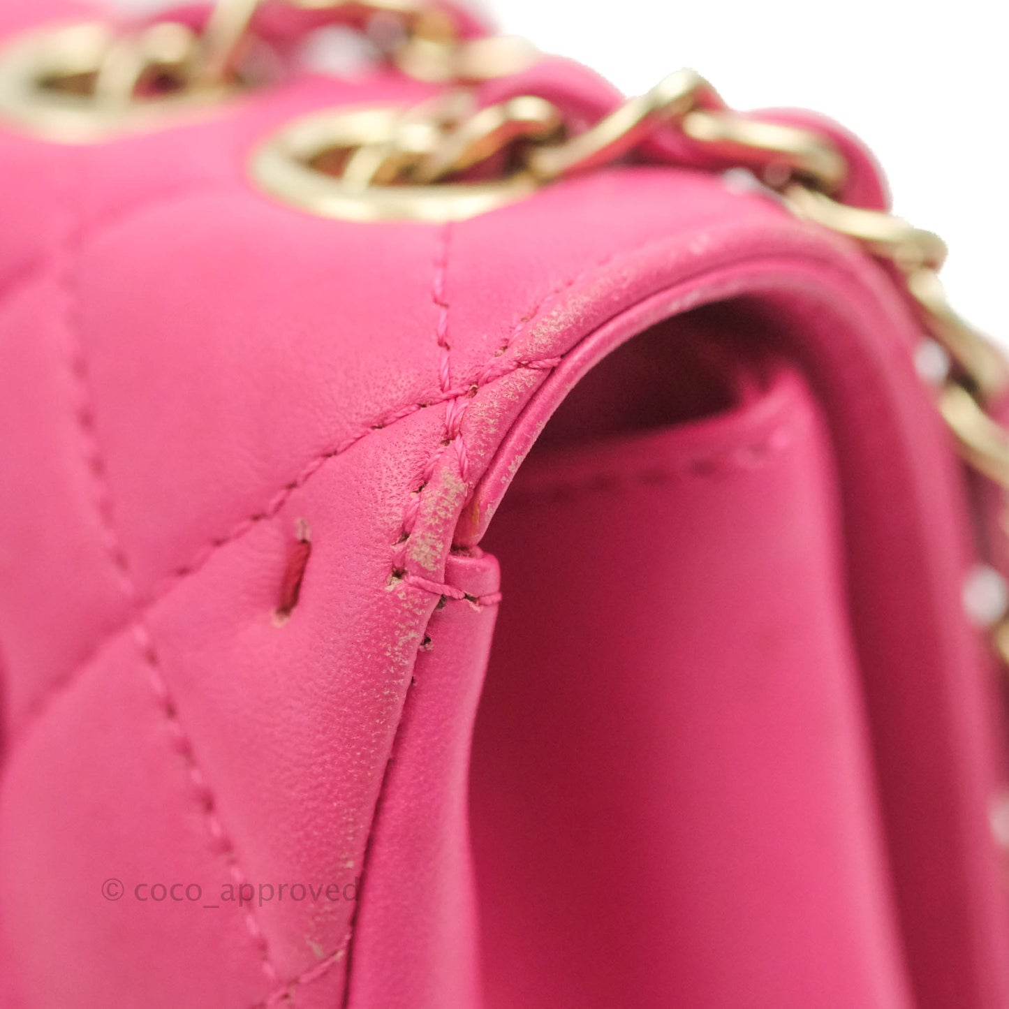 Chanel Quilted Small Flap Pink Lambskin Matte Gold Hardware