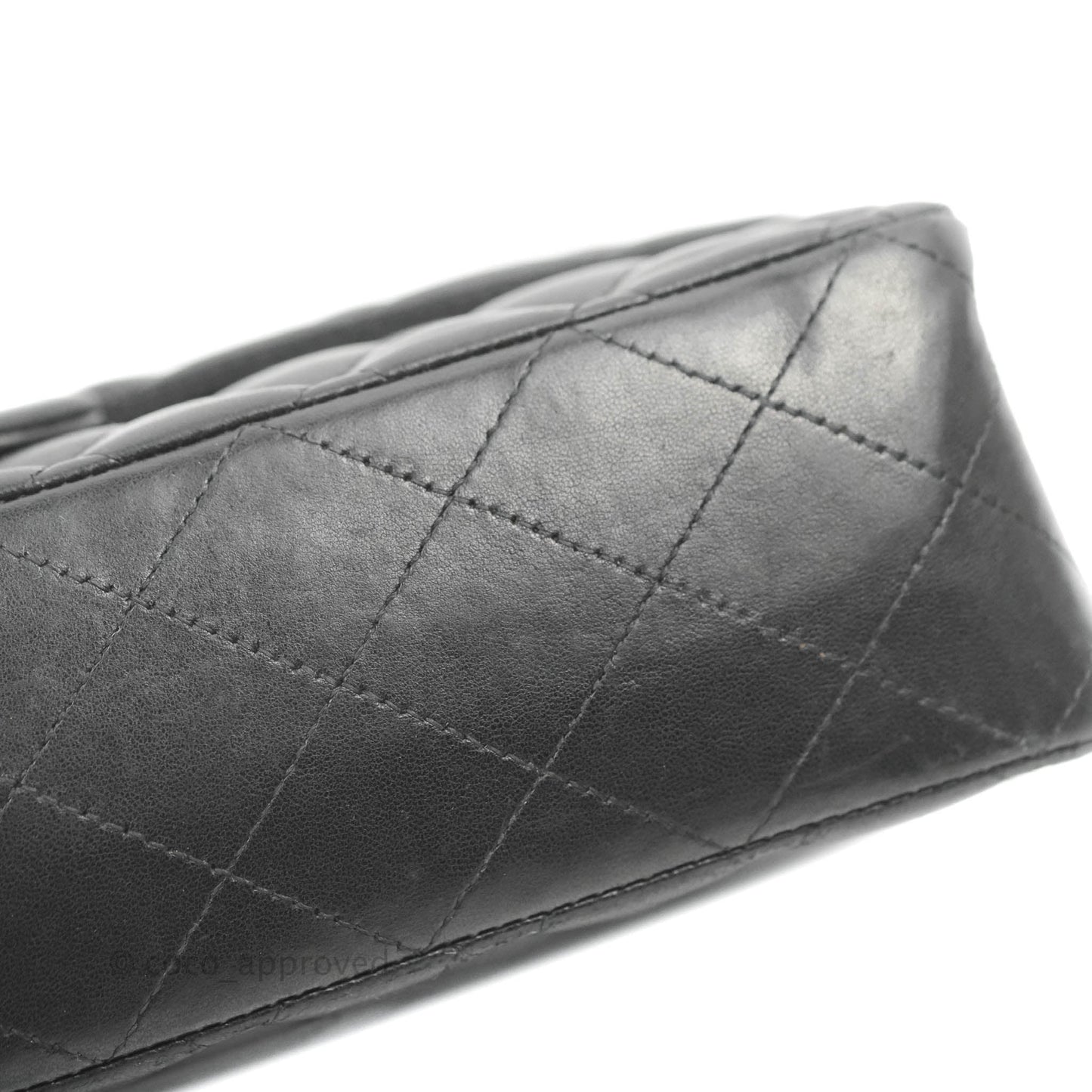Chanel Medium Classic Quilted Flap Black Lambskin Silver Hardware