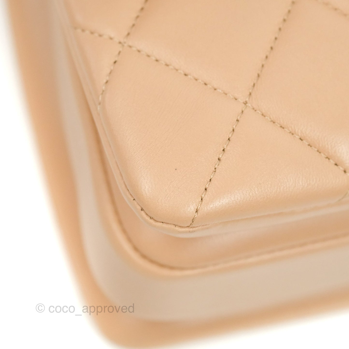 Chanel Small Trendy CC Beige Lambskin Gold Hardware