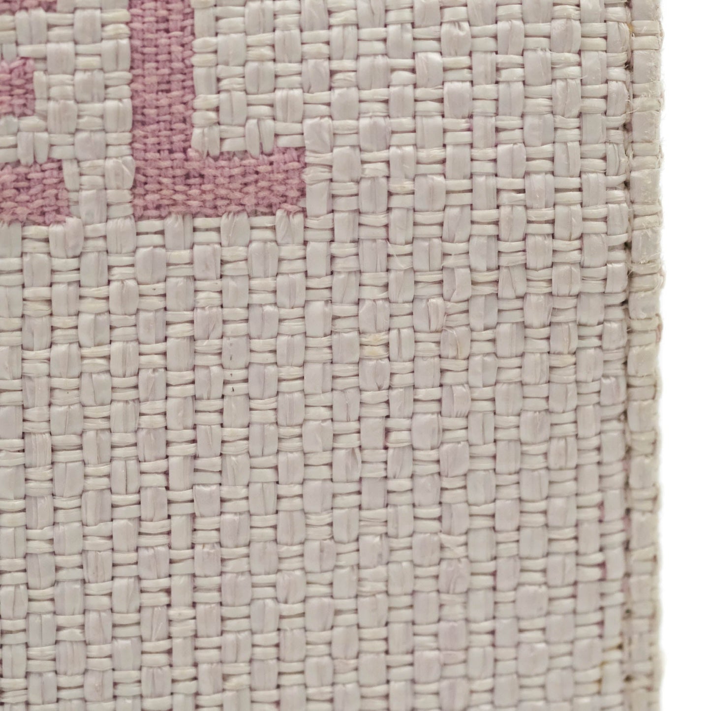 Chanel Deauville Wallet On Chain WOC Pink Canvas Silver Hardware