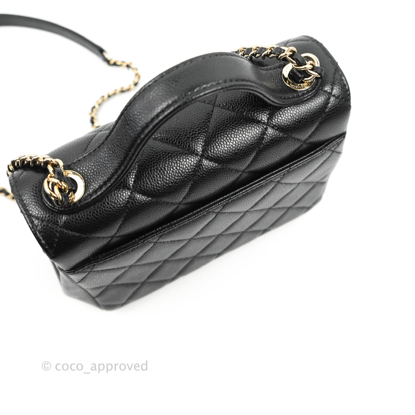 Chanel Quilted Small Business Affinity Flap Black Caviar Gold Hardware