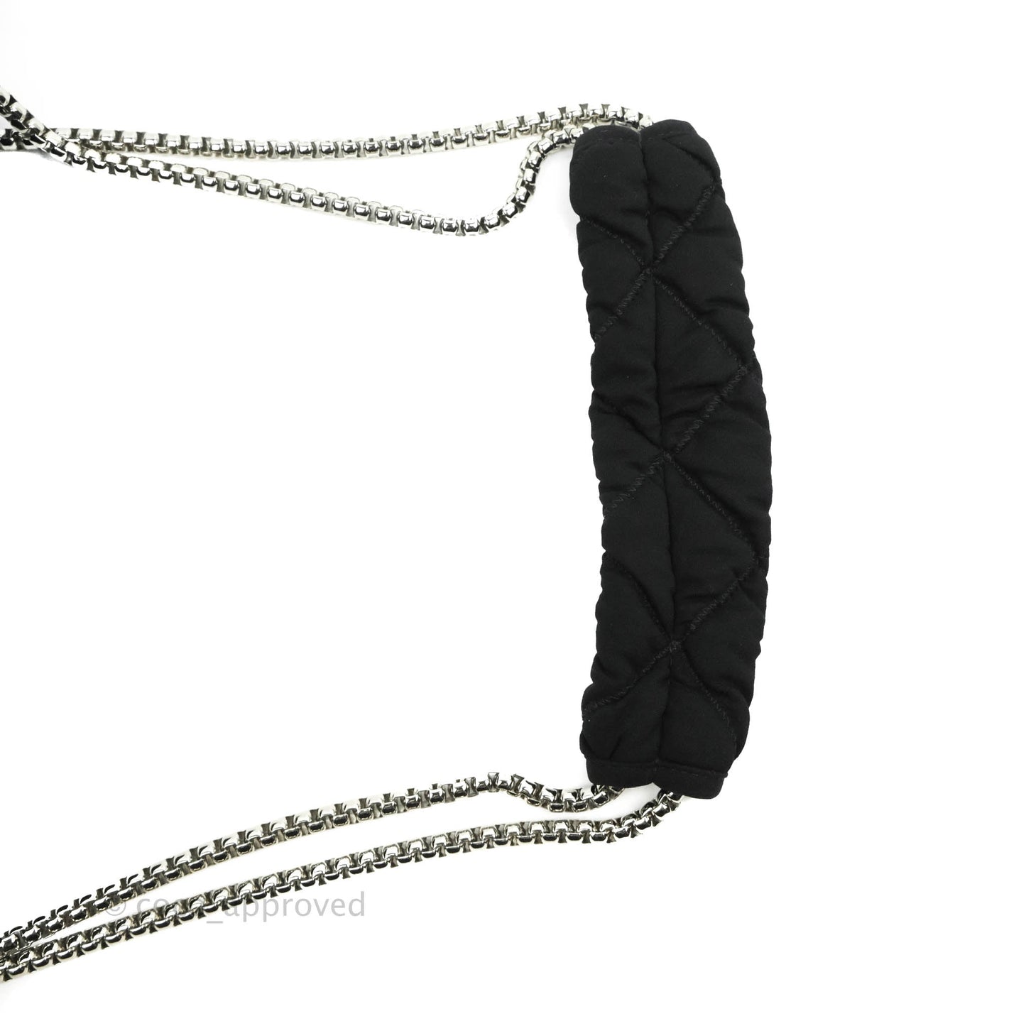 Chanel Black Jersey Bubble Quilt Accordion Flap Bag Silver Hardware