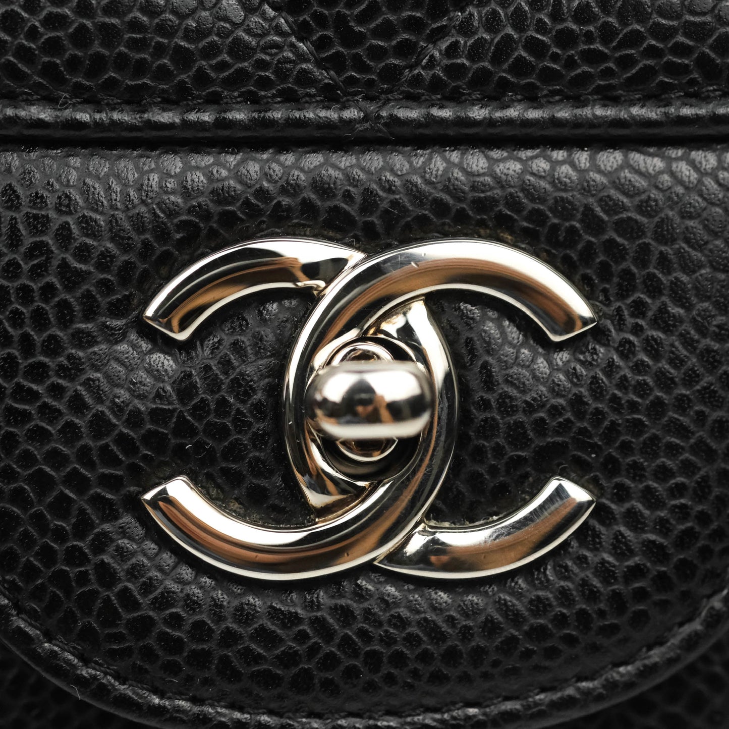 Chanel Jumbo Single Flap Black Caviar Silver Hardware⁣⁣