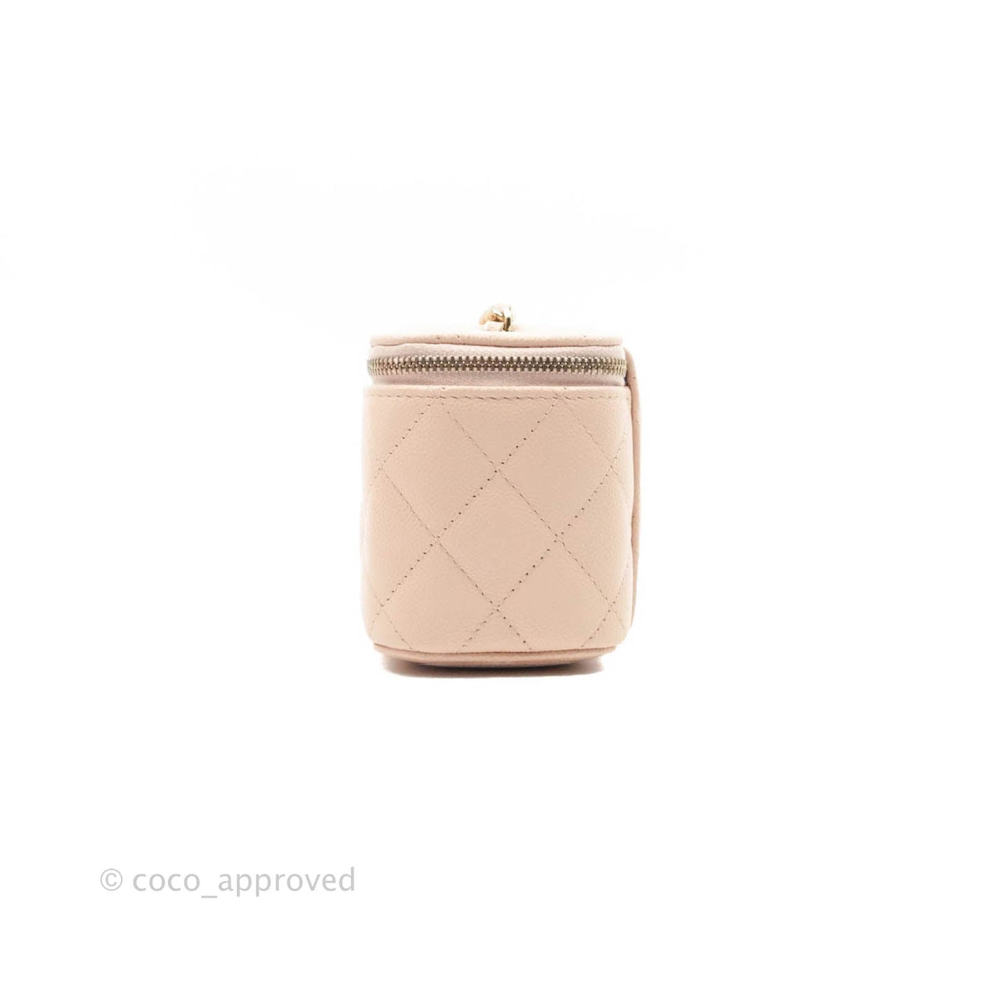 Chanel Classic Mini Vanity With Chain Light Pink Caviar Gold Hardware