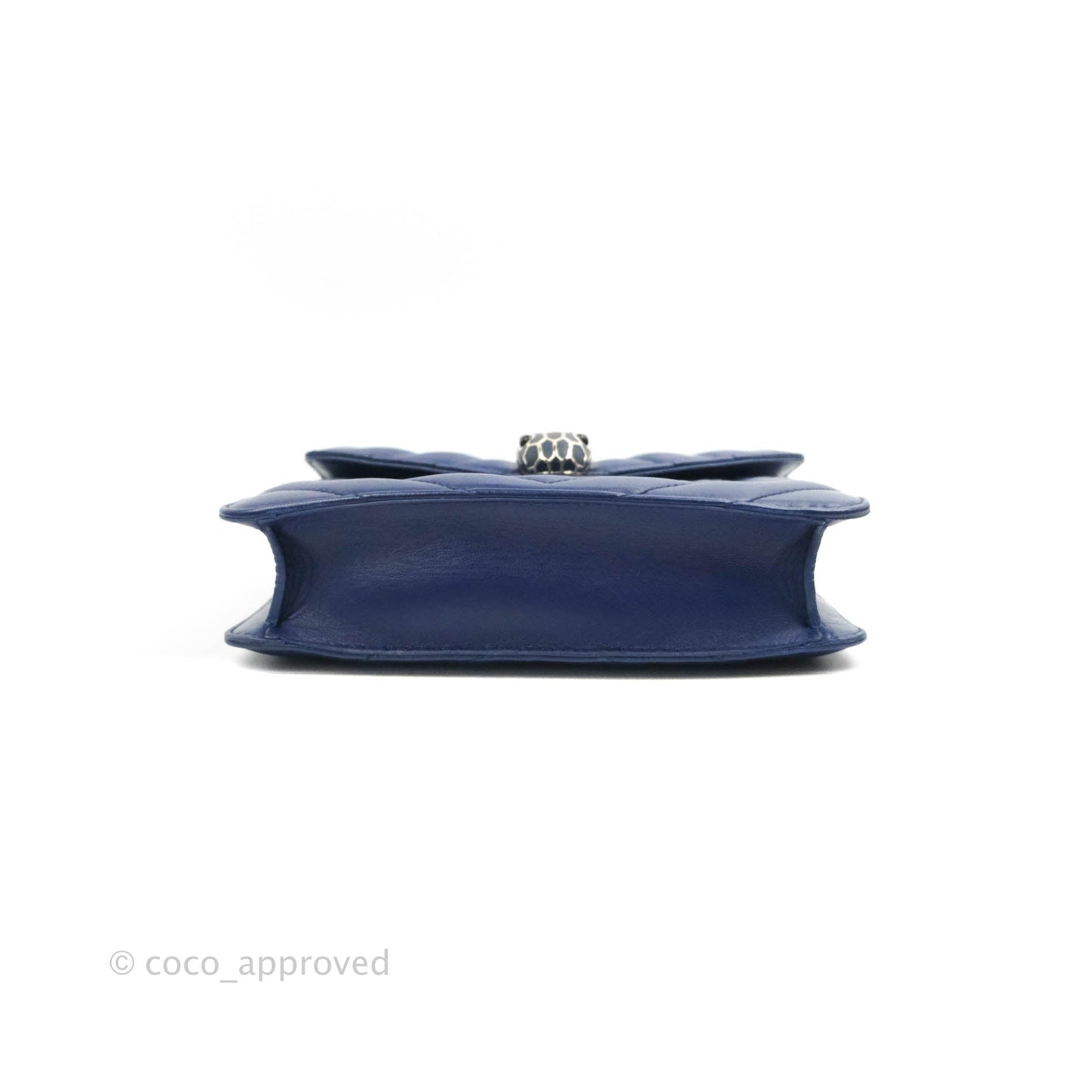 Bvlgari Small Quilted Scaglie Serpenti Forever Shoulder Bag in Blue