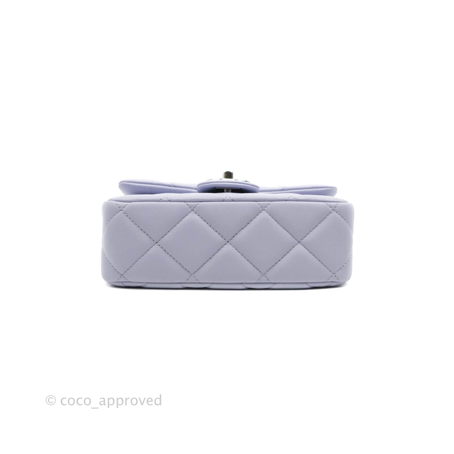 Chanel Quilted My Perfect Mini With Pearl Lilac Lambskin Silver Hardware