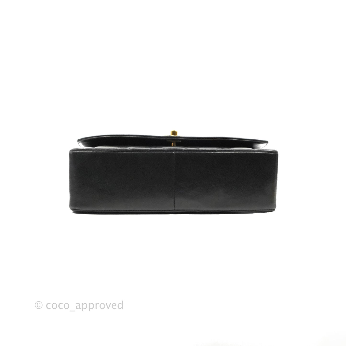 Chanel Vintage Quilted Medium Classic Diana Flap Bag Black Lambskin 24K Gold Hardware