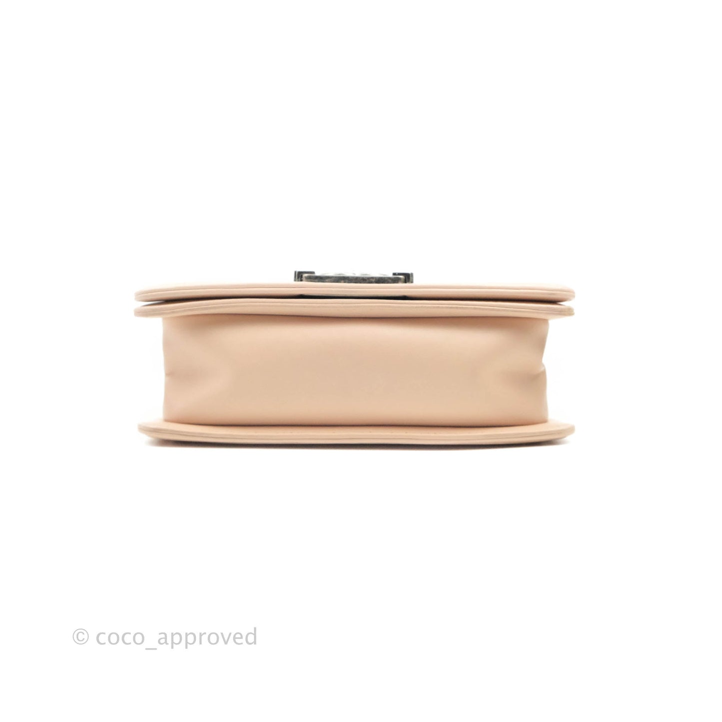 Chanel Boy Small Light Beige Pink Calfskin Ruthenium Hardware