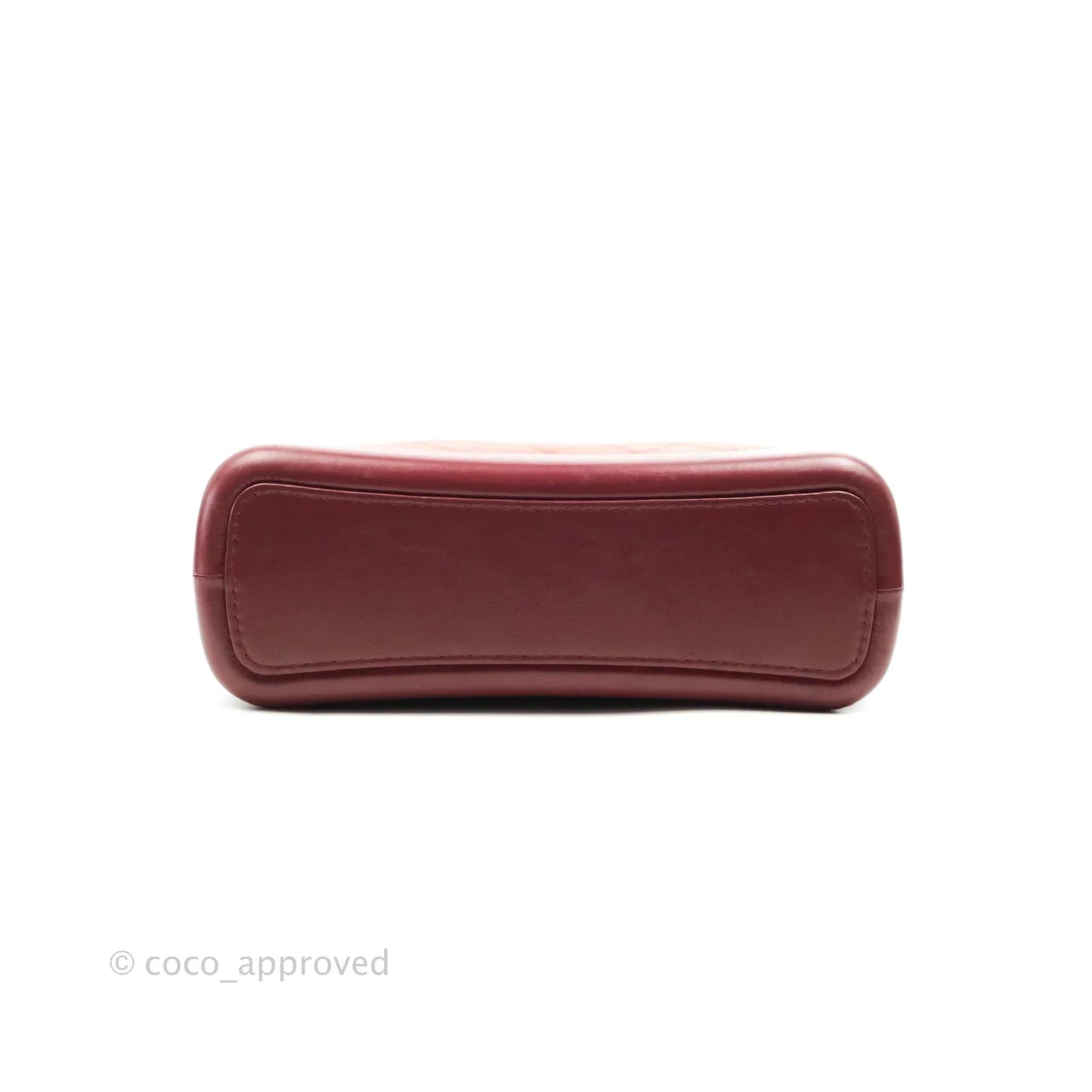 Chanel Large Gabrielle Hobo Red Aged Calfskin Mixed Hardware