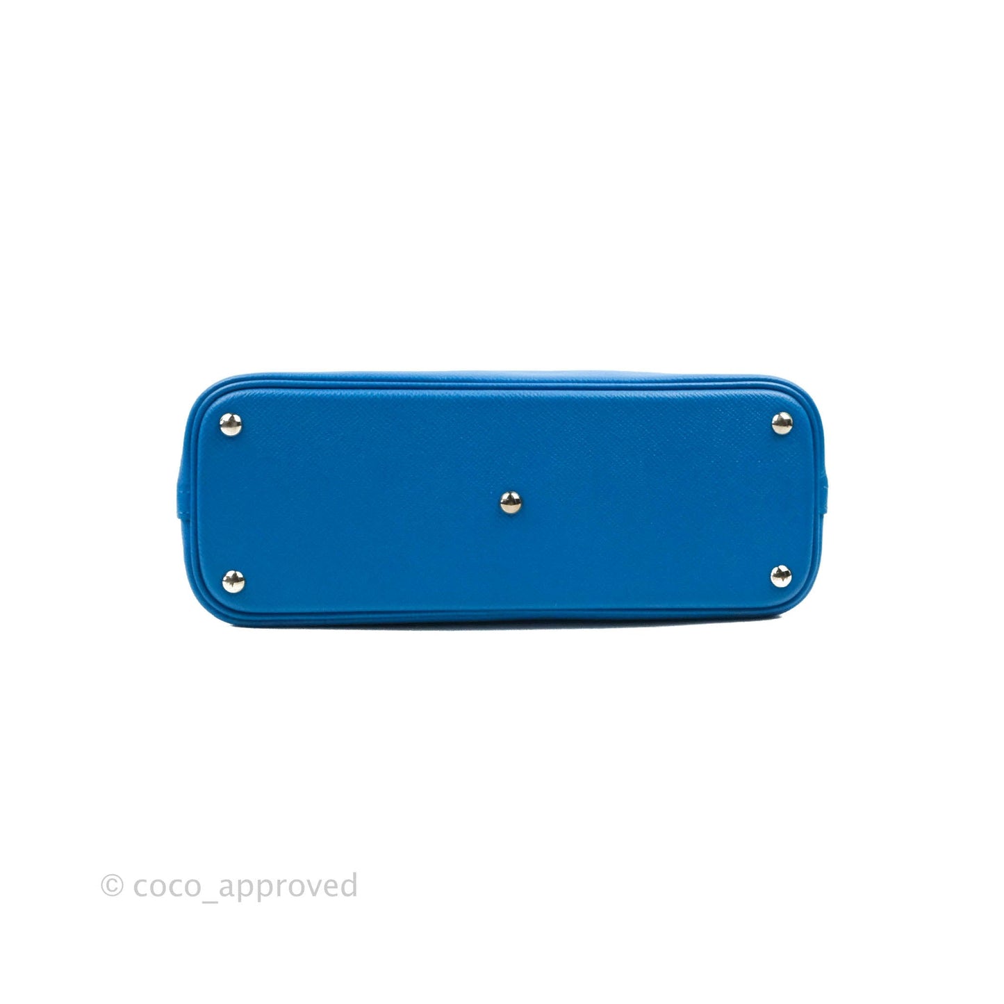 Hermès Bolide 27 Blue Epsom Silver Hardware
