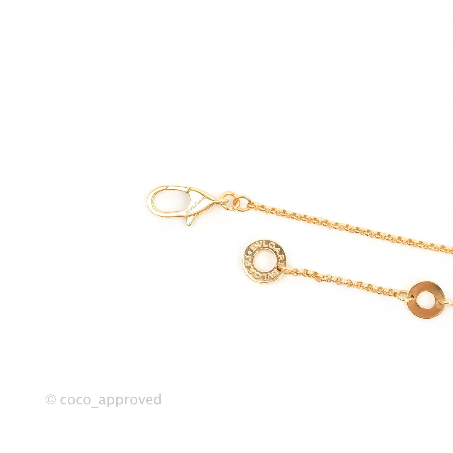 Bvlgari Mini Zero1 Rose Gold and Diamond Necklace