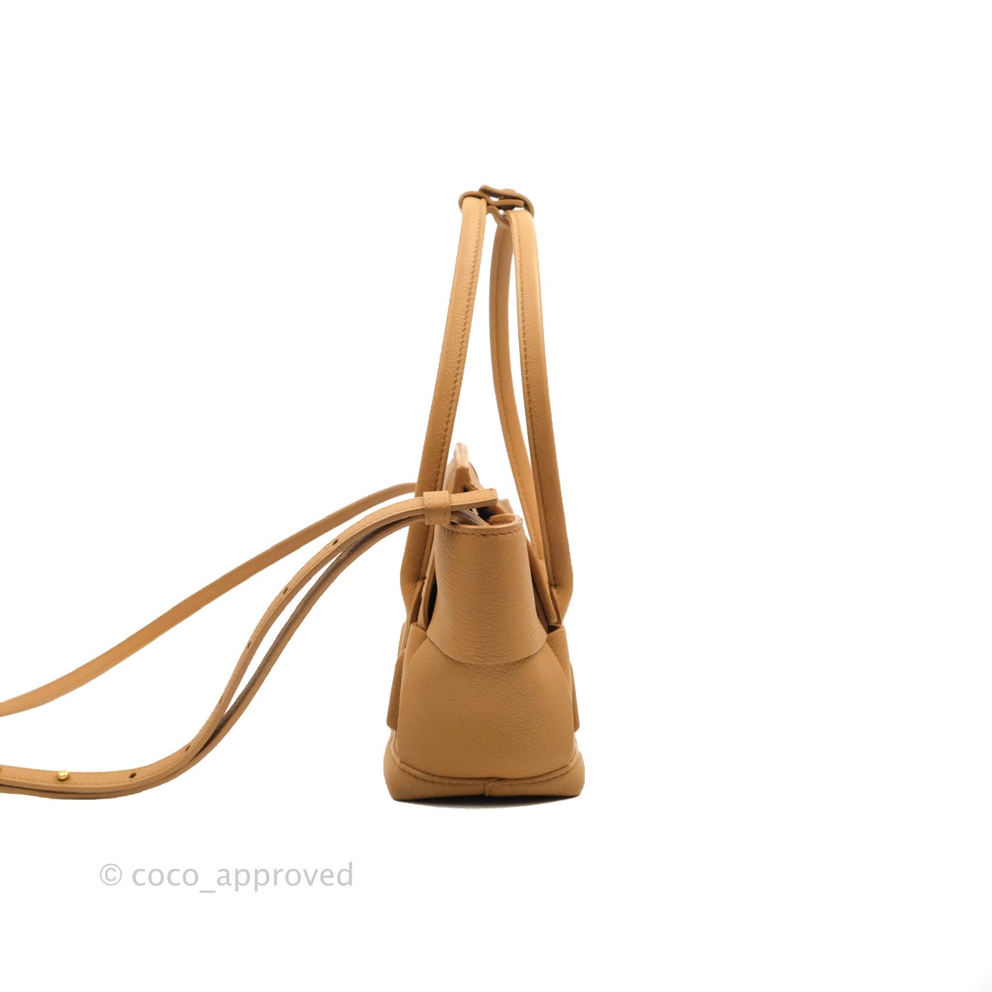 Bottega Veneta Arco Mini Intrecciato Textured-leather Tote Brown