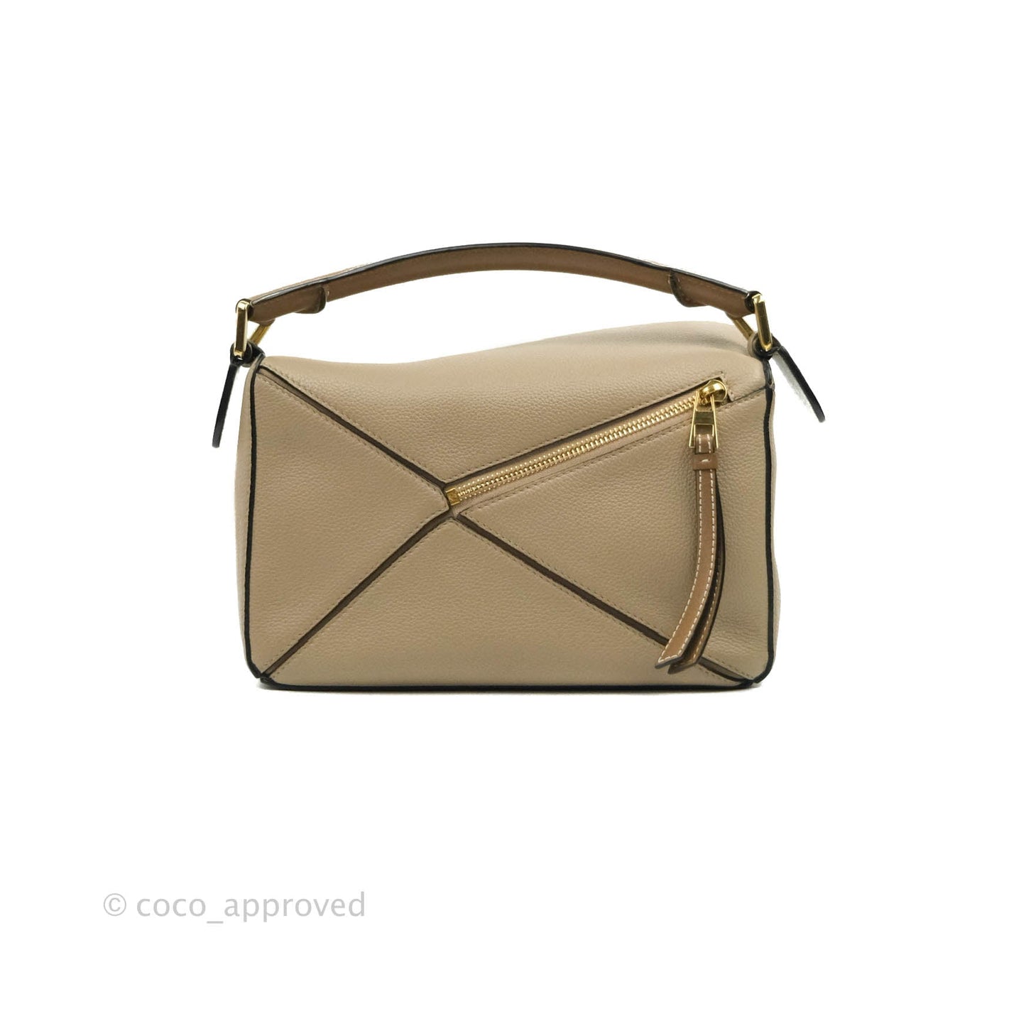 Loewe Small Puzzle Bag Sand Mink Grained Calfskin