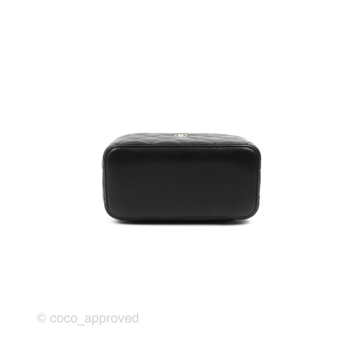 Chanel Classic Vanity with Chain Black Caviar Gold Hardware