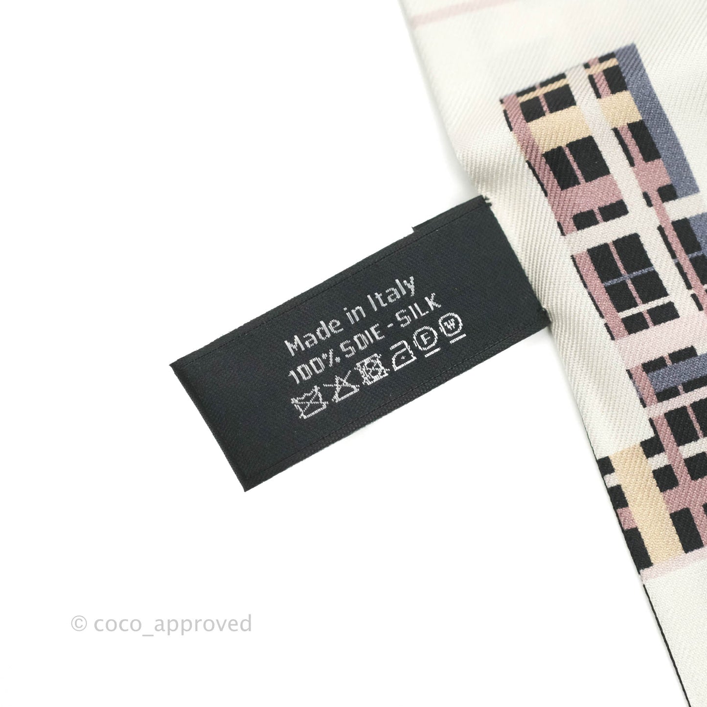 Chanel Silk Twilly in Black & White