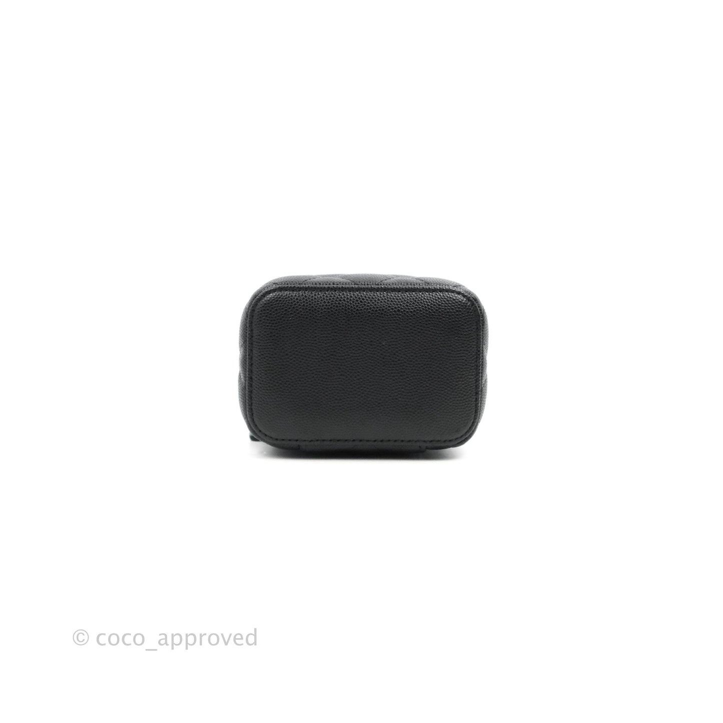 Chanel Mini Vanity With Chain Black Caviar Gold Hardware