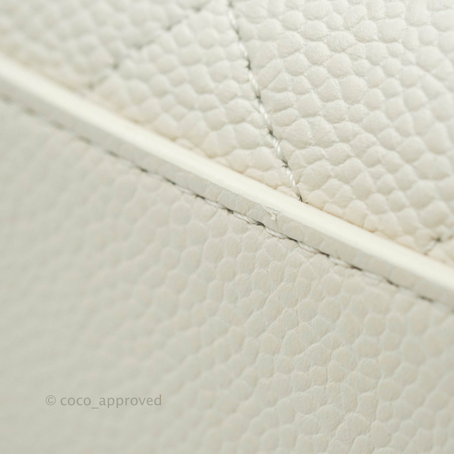 Chanel Chic Affinity Small Grained Calfskin Ivory Gold Hardware