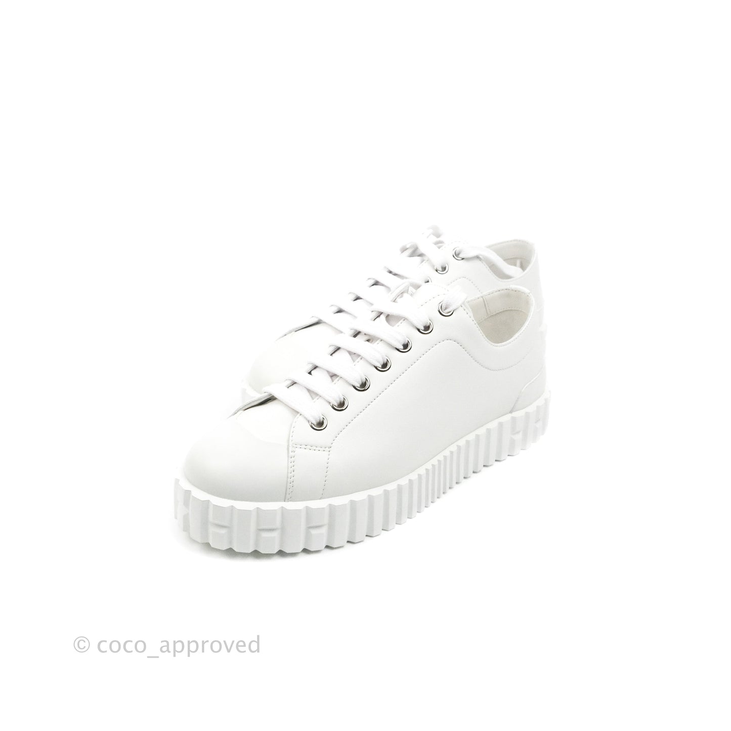 Hermès Cross Sneakers in White Size 36