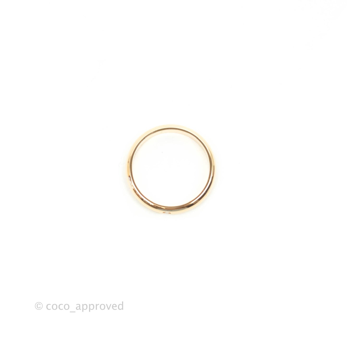 Cartier 1895 Rose Gold Diamond Ring Size 46