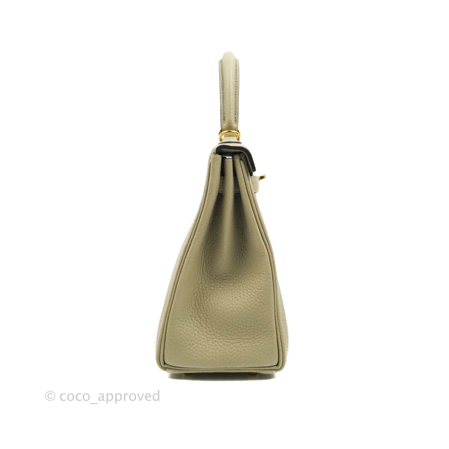 [DM to purchase] Hermès Retourne Taurillon Kelly 25 Sauge Togo Gold Hardware