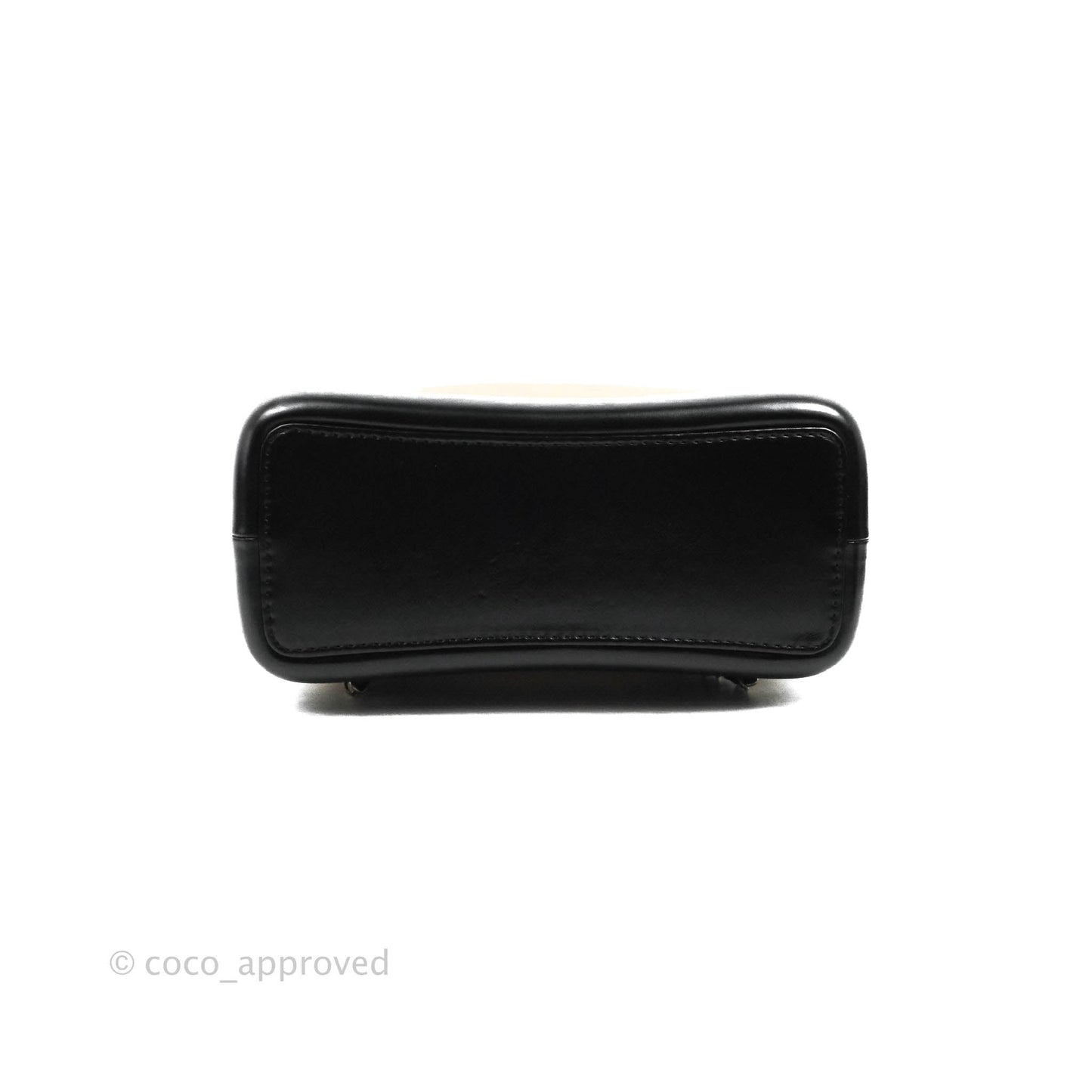 Chanel Small Gabrielle Backpack Beige Black Aged Calfskin
